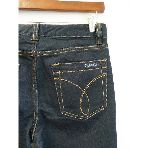 Calvin Klein Dark Wash Flare Jeans Size 10 - Picture 5 of 5